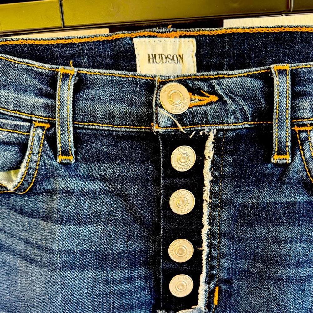 HUDSON brand Rémi high waist knee length denim skirt - 29